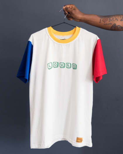 The Loved Colour Block T-shirt - White
